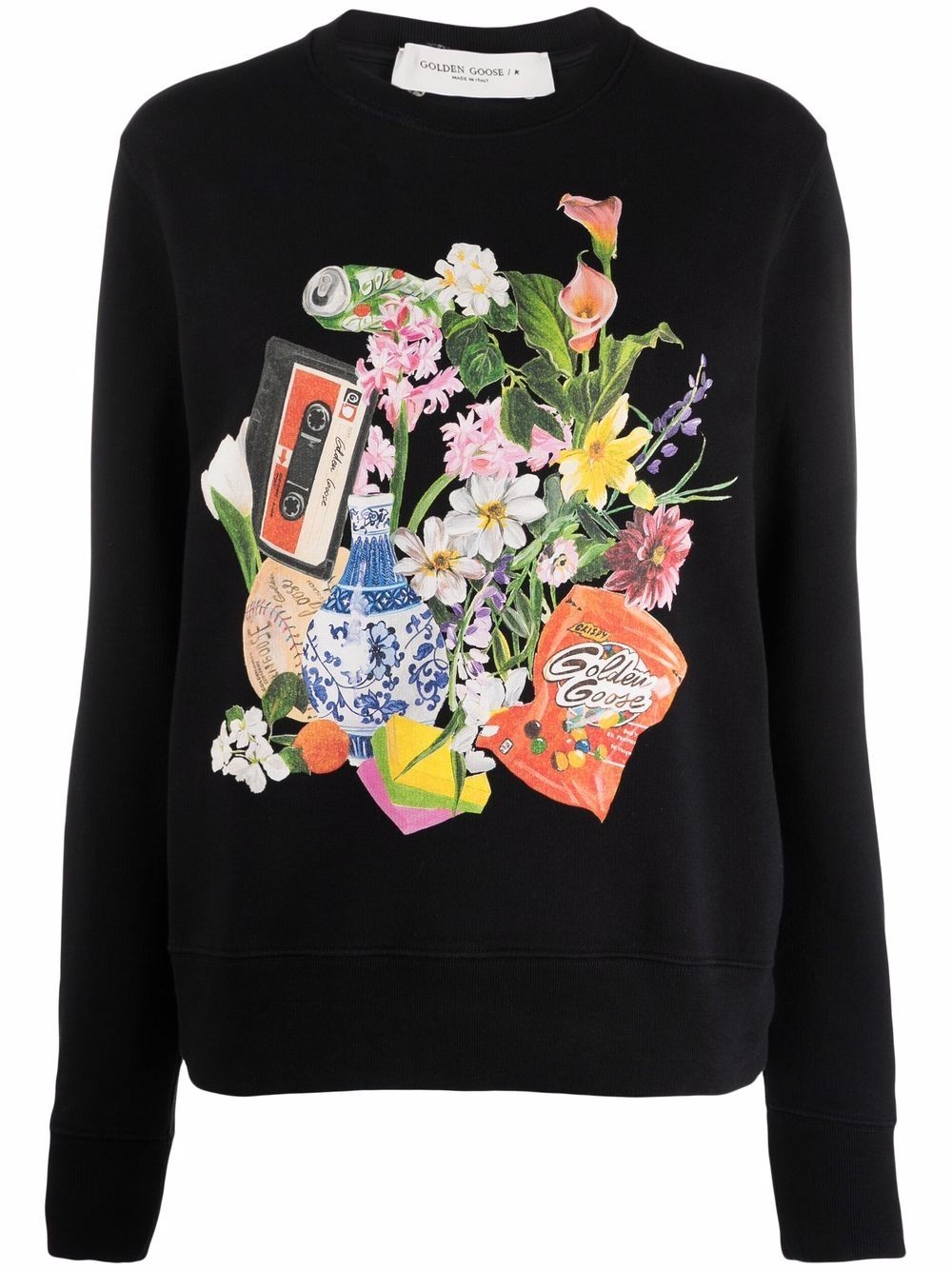 graphic-print long-sleeve sweatshirt - 1