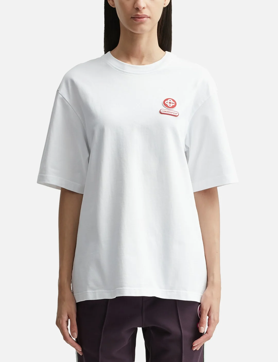 LOGO PATCH OVERSIZED T-SHIRT - 1