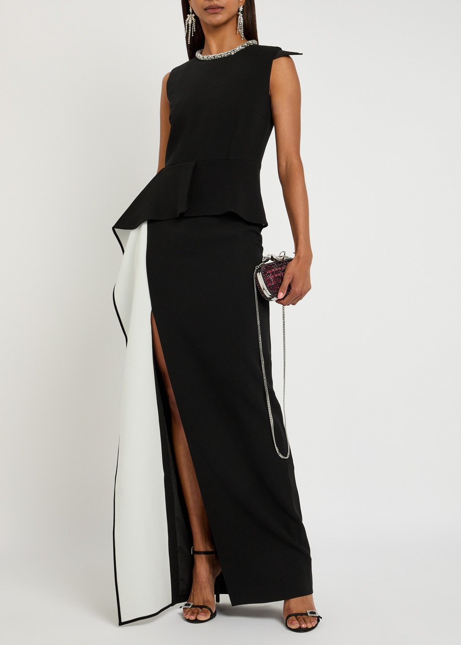 Roland Mouret Waist Drape Crepe Gown - 4