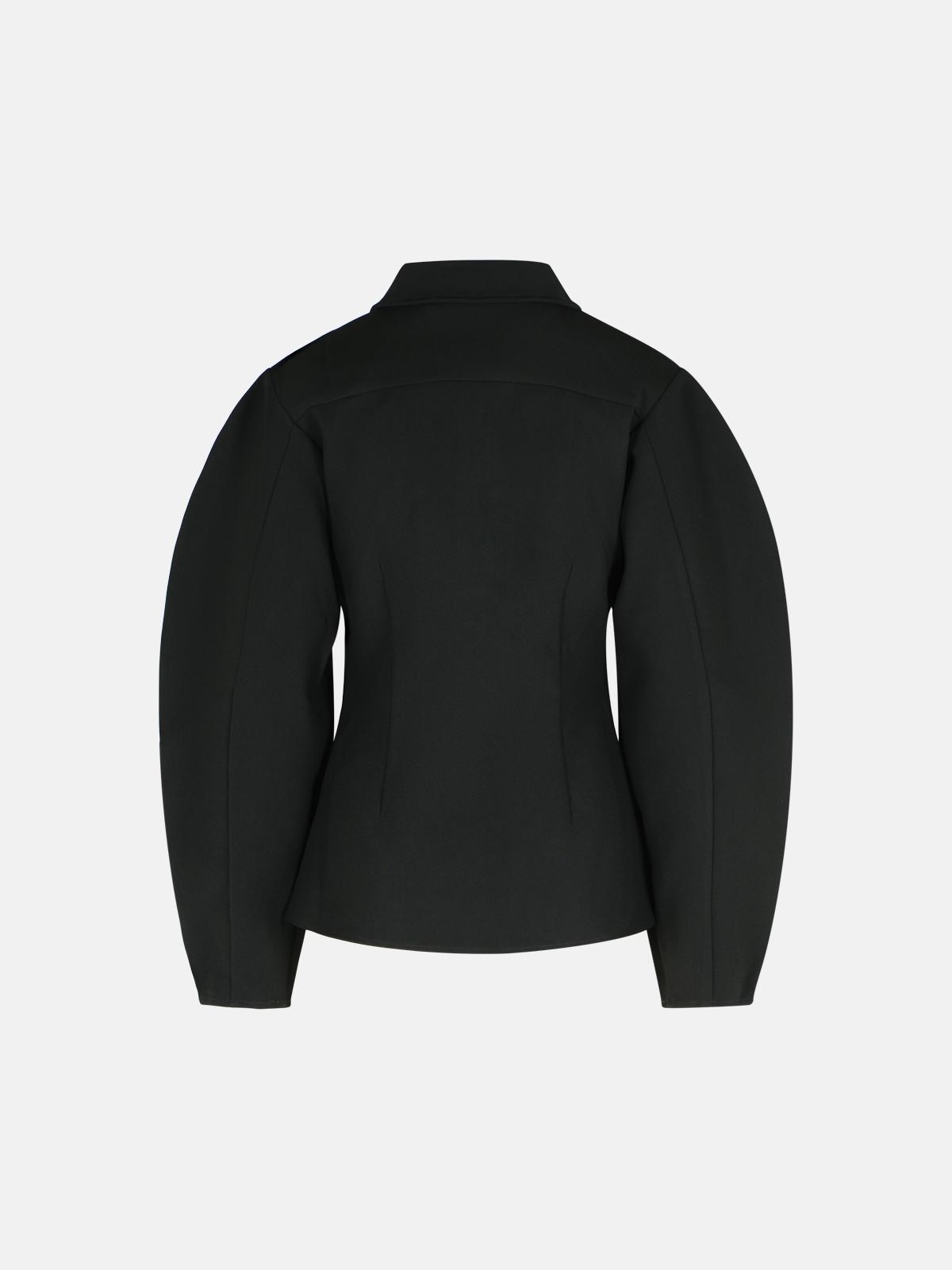 BLACK POLYESTER SHIRT - 3