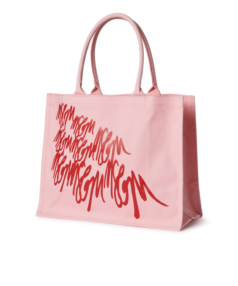 Blended cotton MSGM Canvas Tote Bag 3