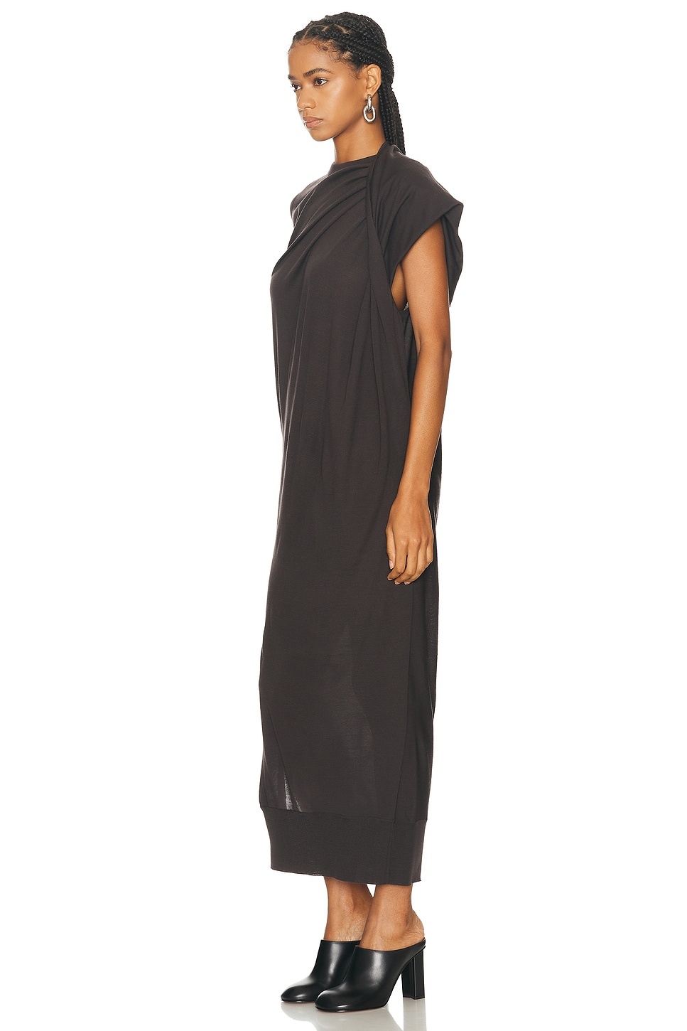 Draped Knit Dress - 3