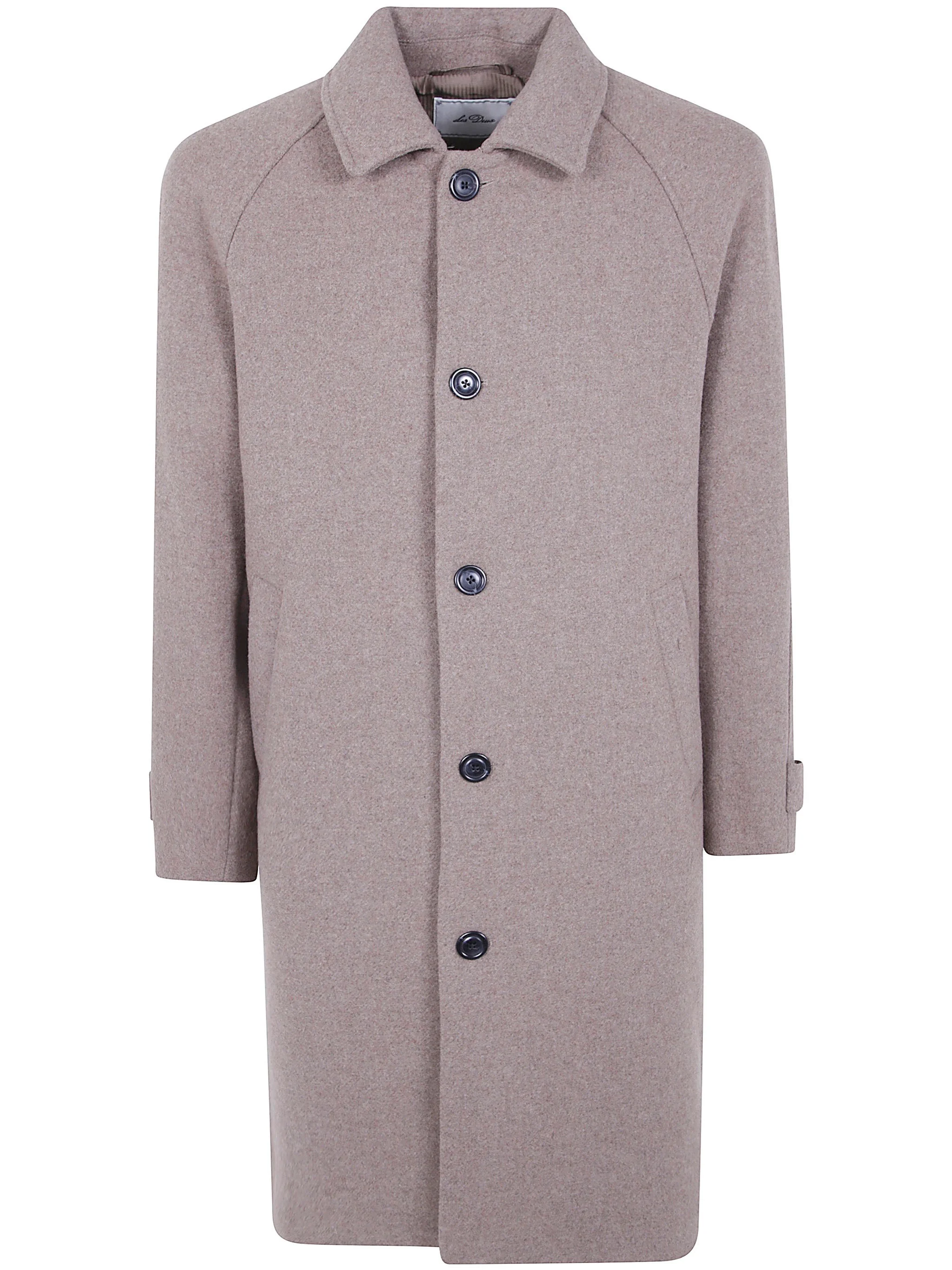 Coat Solid Wool Coat - 1
