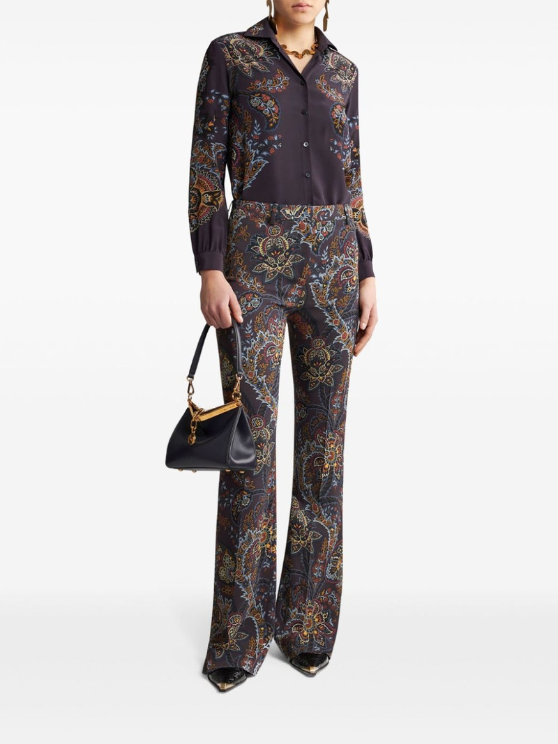 Etro paisley-print silk shirt outlook