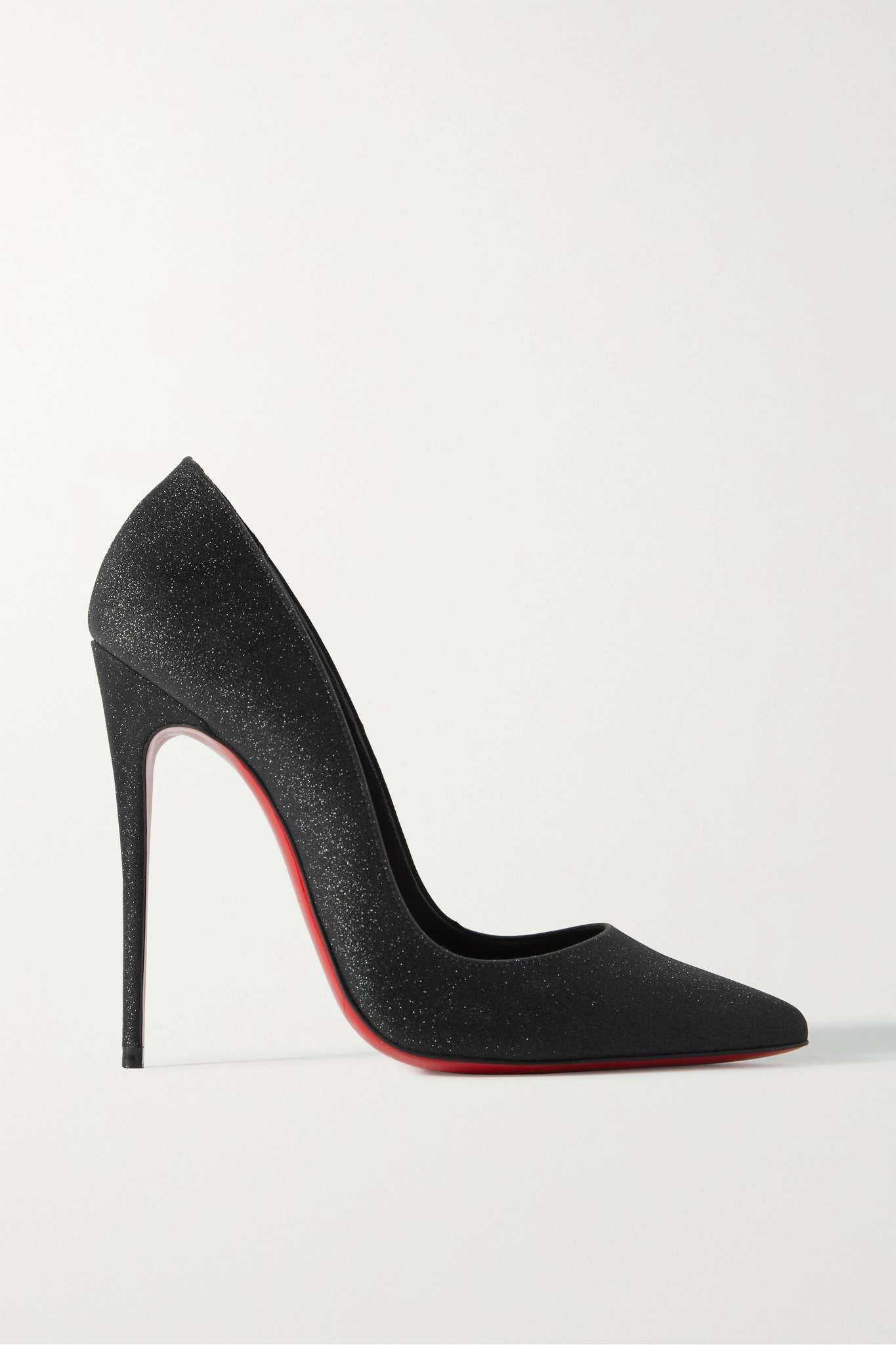 Christian Louboutin So Kate 120 glittered leather pumps REVERSIBLE