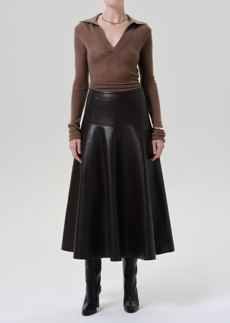 Vita Maxi Skirt In Chocolate - 1