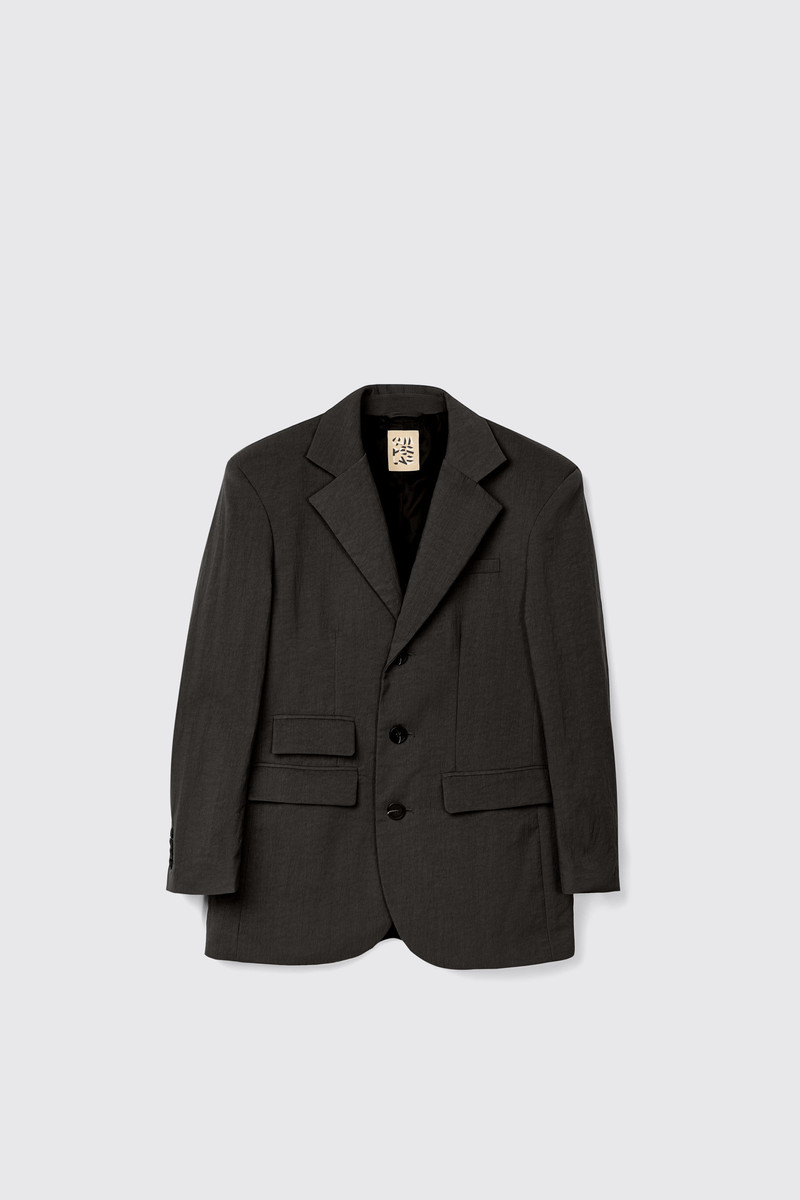 Black Technical Suit Blazer - 1