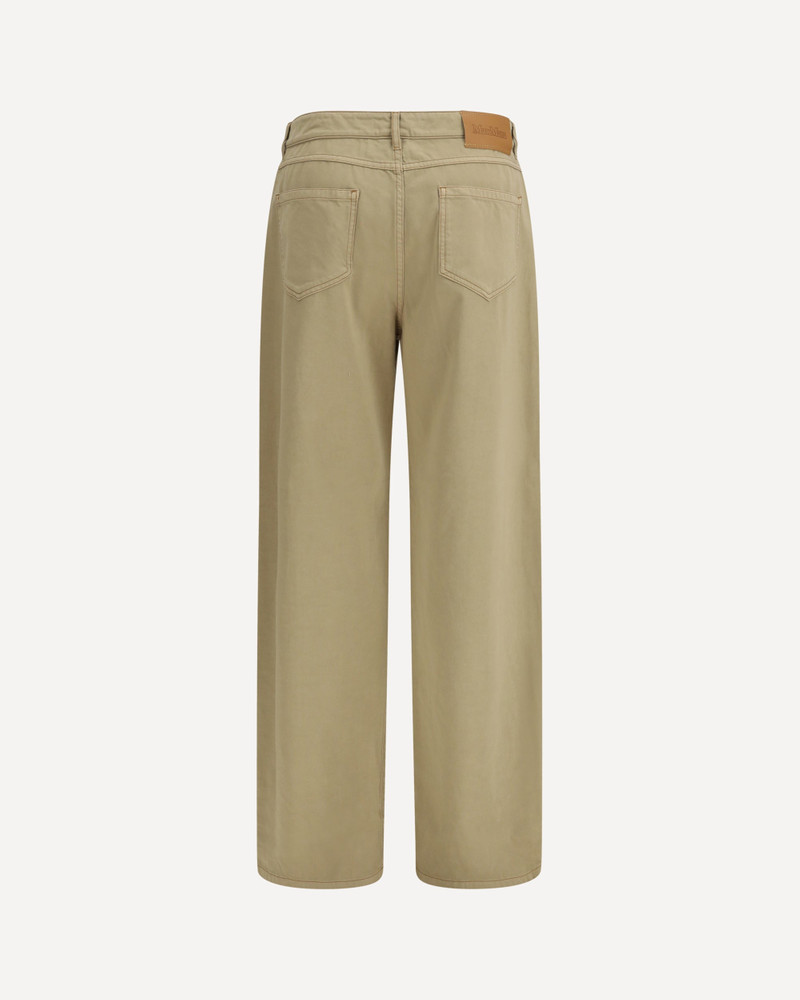 Max Mara Studio Baggy Pants in pure cotton satin outlook