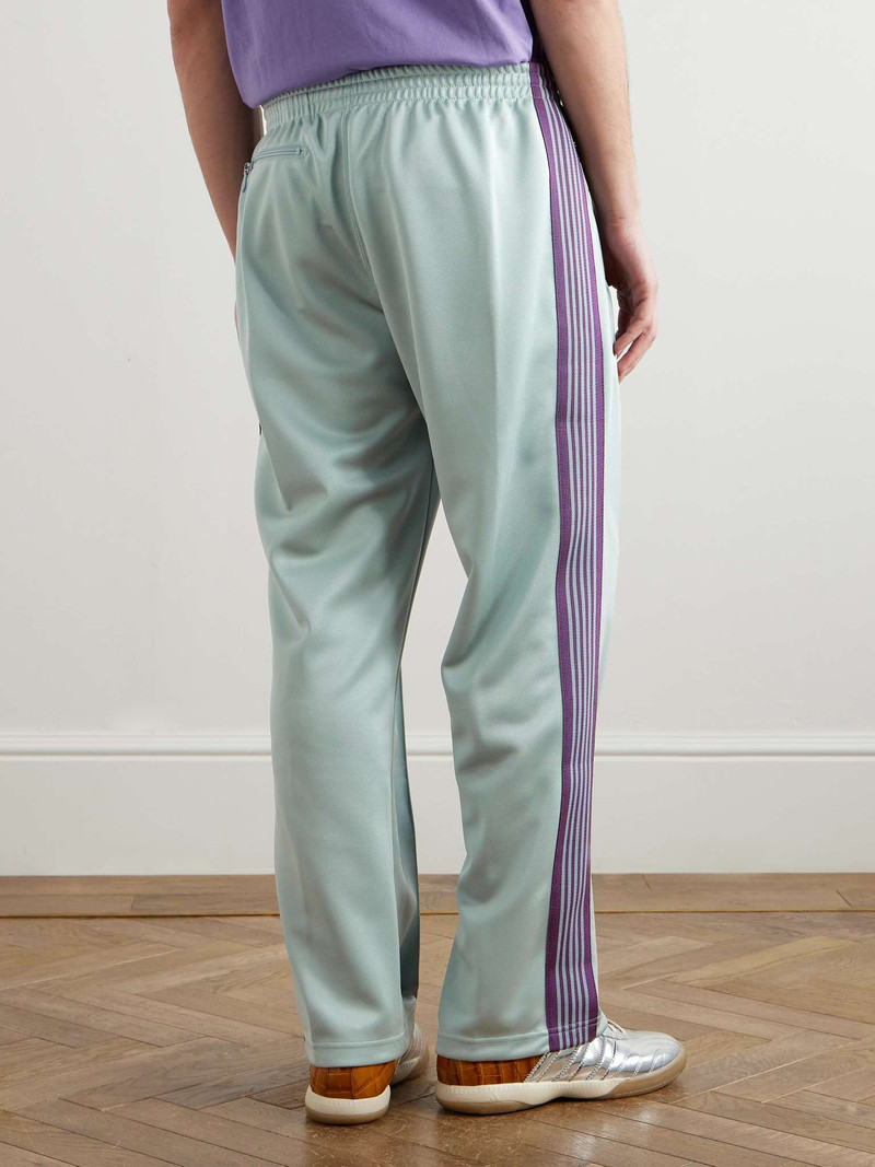 Straight-Leg Webbing-Trimmed Logo-Embroidered Tech-Jersey Track Pants 4