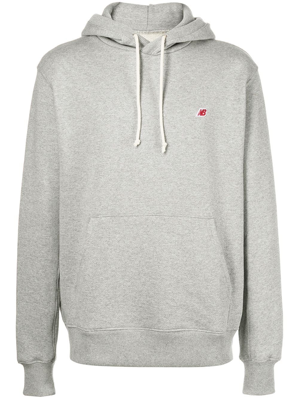 embroidered-logo hoodie - 1