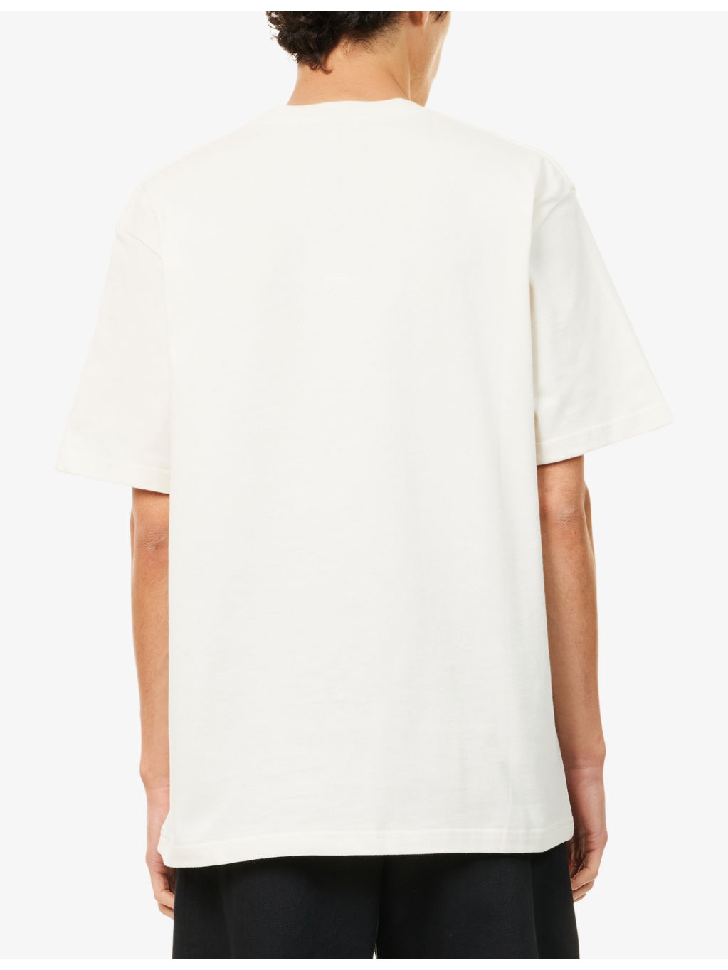 Embossed Logo-Embroidery Crewneck Cotton T-Shirt - 4