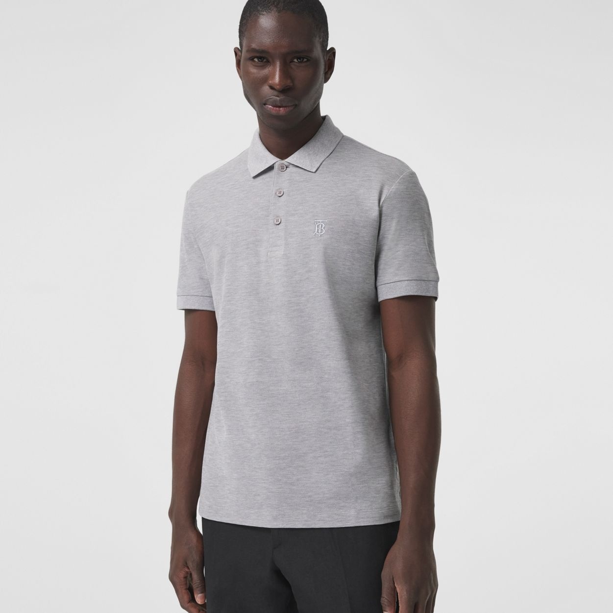 Monogram Motif Cotton Piqué Polo Shirt - 2