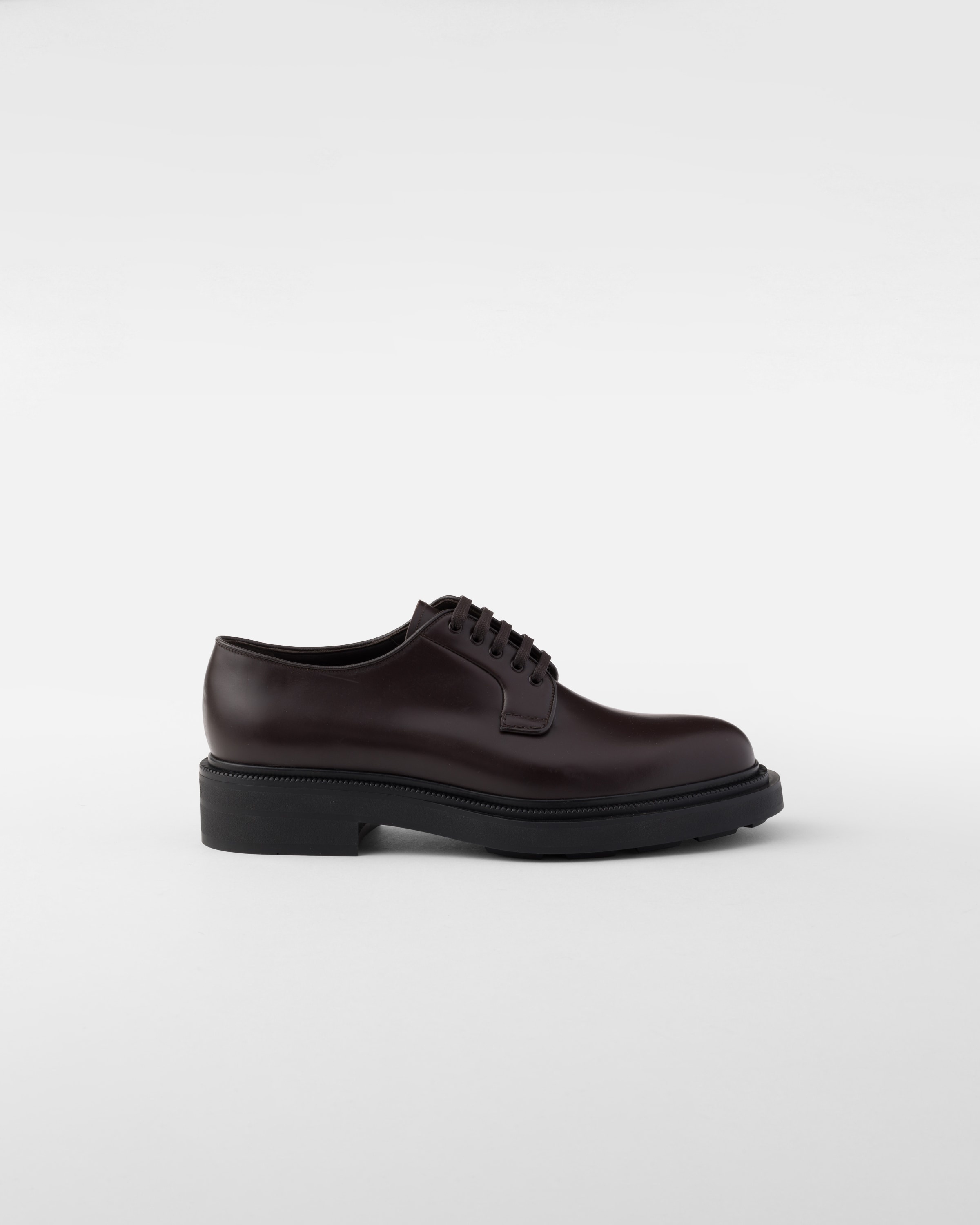 Brushed leather derby shoes - 2