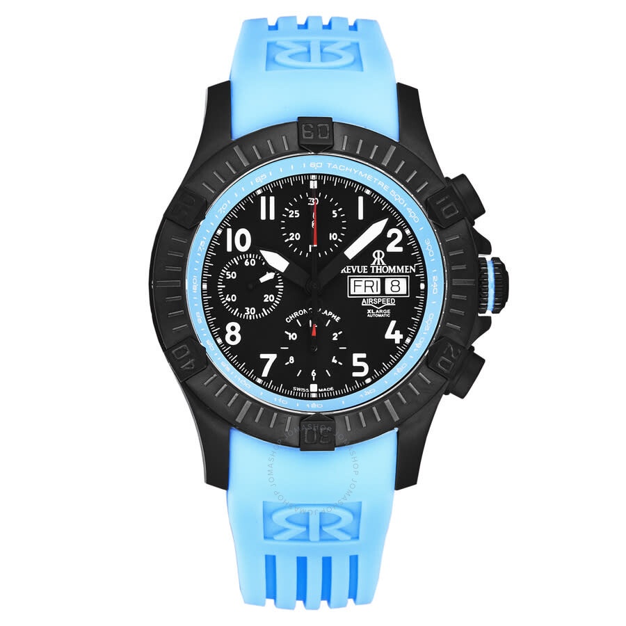 Revue Thommen - Revue Thommen Air speed Chronograph Black Dial Men's Watch 16071.6775 - 1
