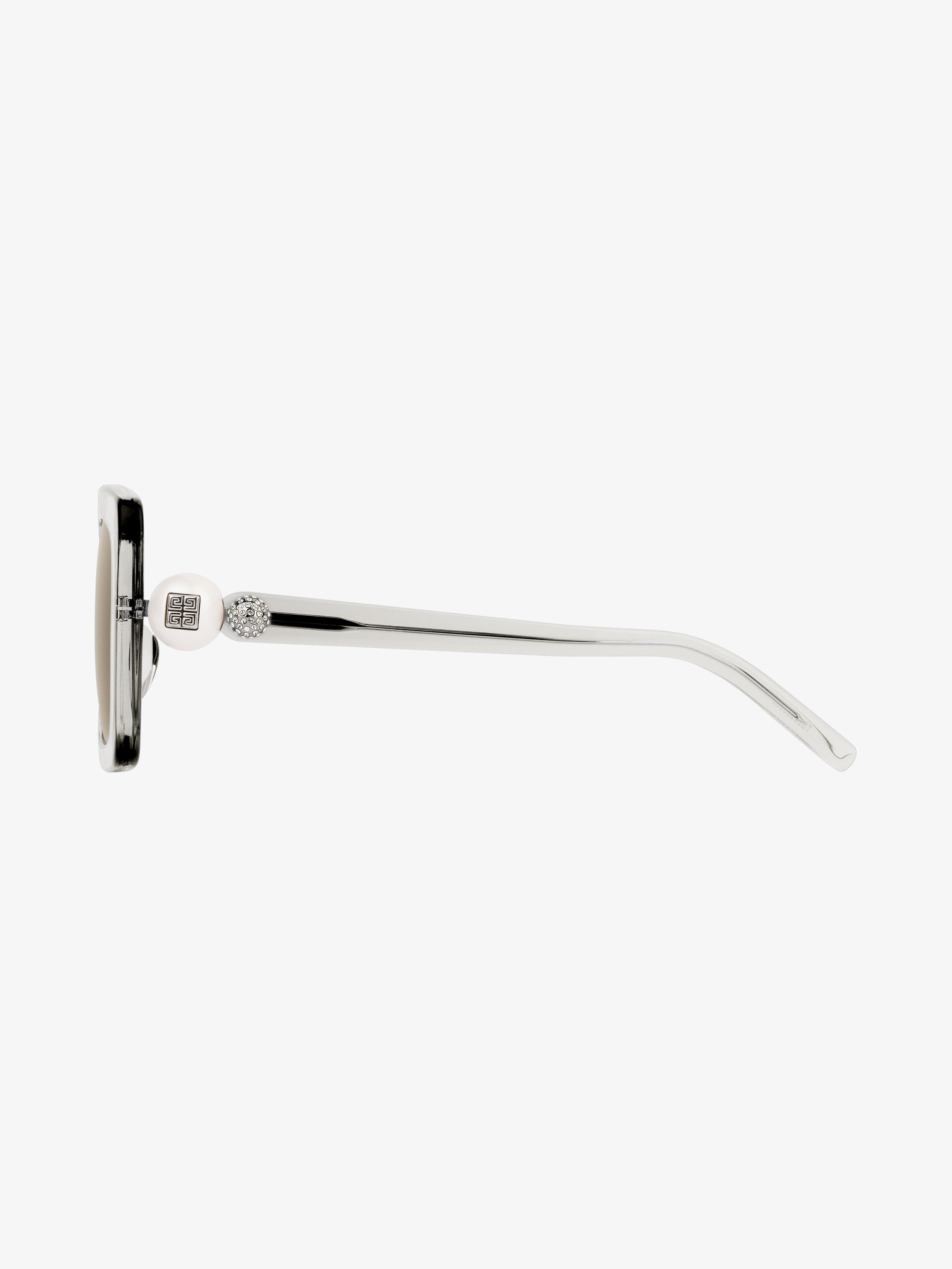 4G PEARL SUNGLASSES IN ACETATE WITH CRYSTALS - 3