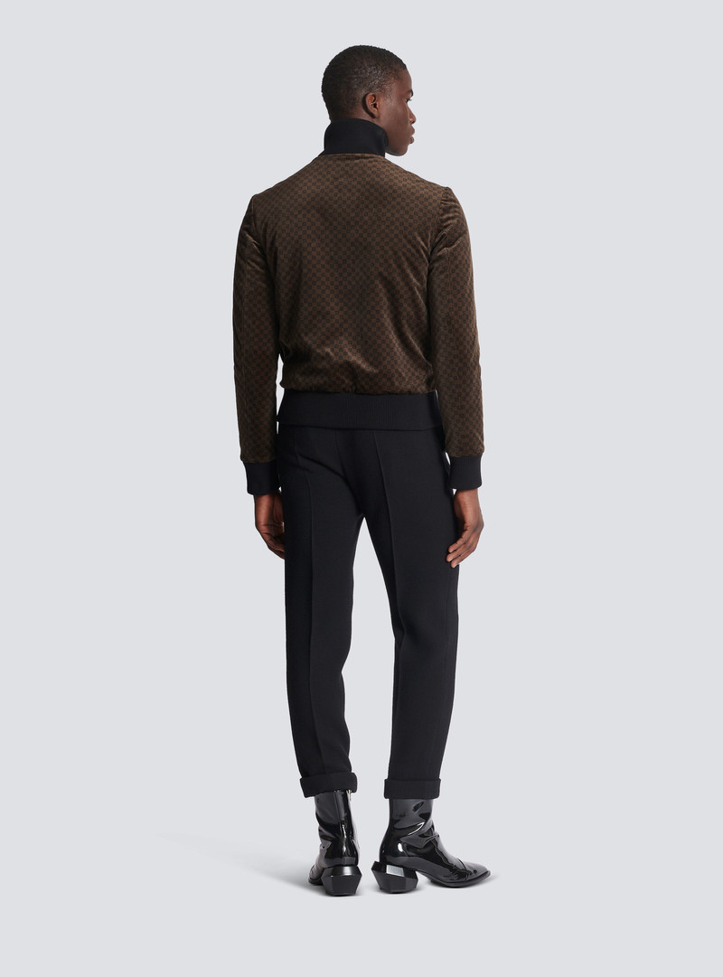 Reversible mini monogrammed bomber 4