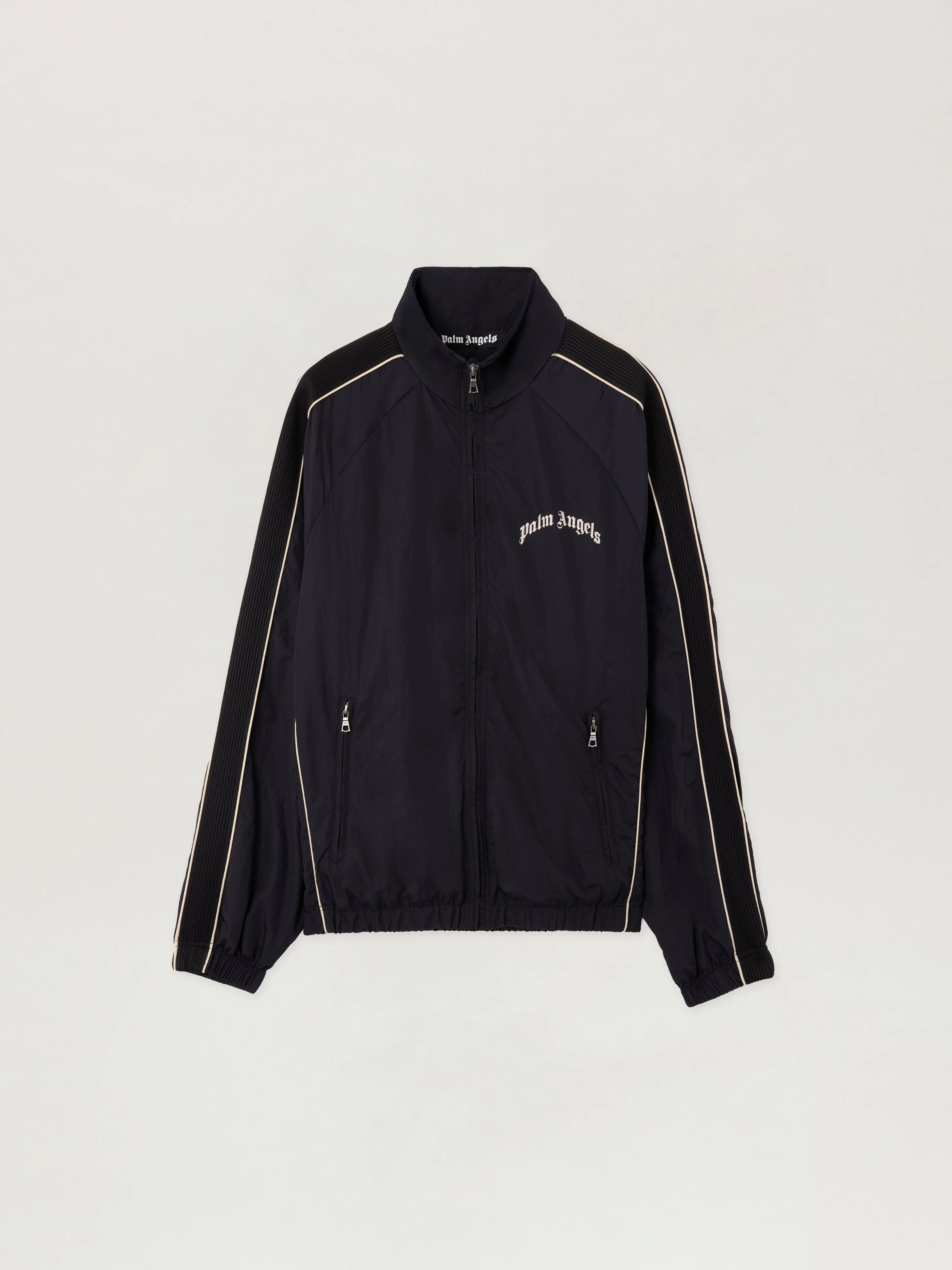 Curved Logo Vintage Track Windbreaker - 1