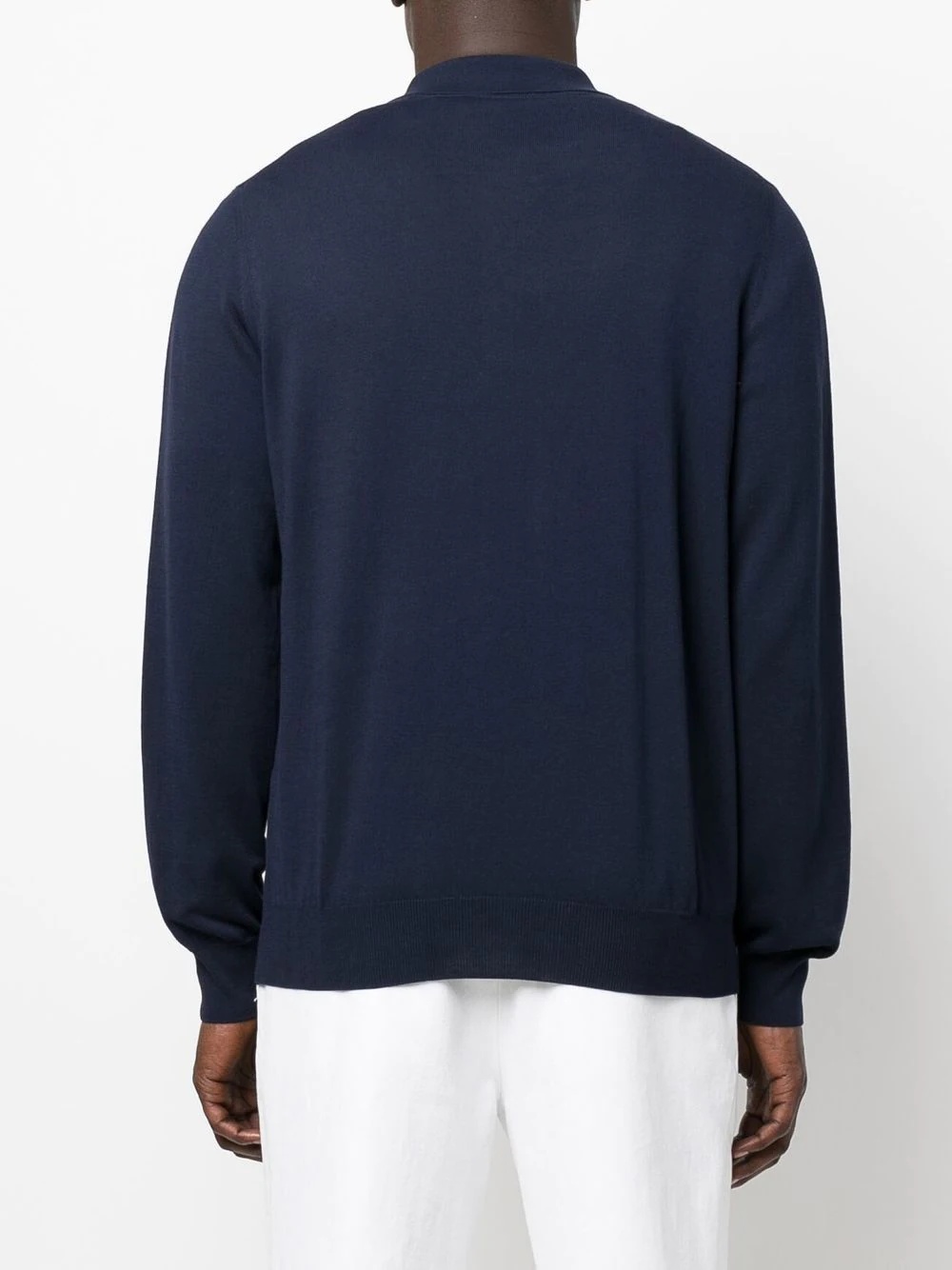 long-sleeve polo jumper - 4