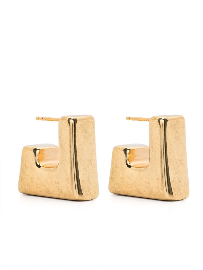 Cubo polished earrings 1