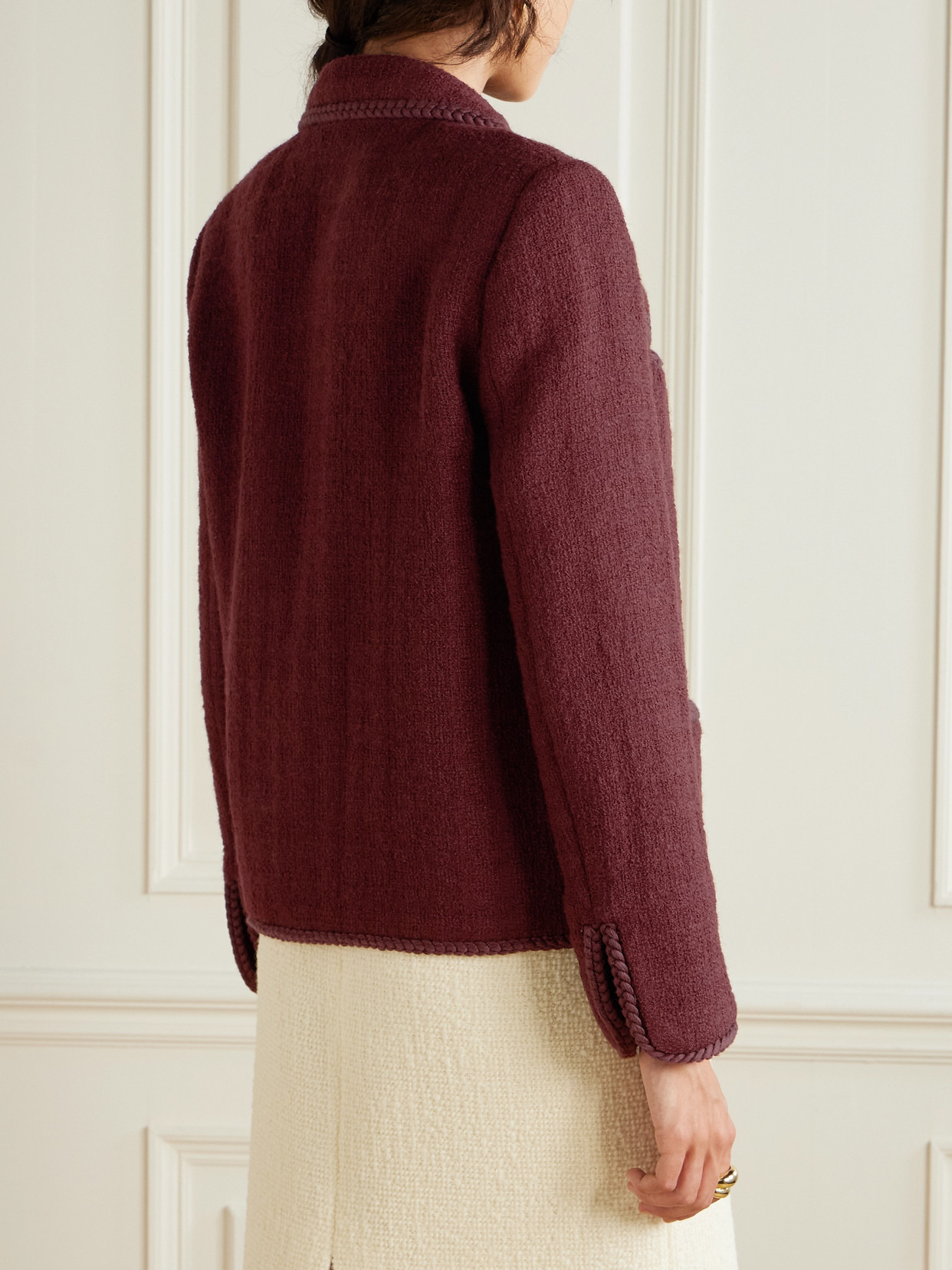 Double-breasted Wool-blend Tweed Jacket - 3