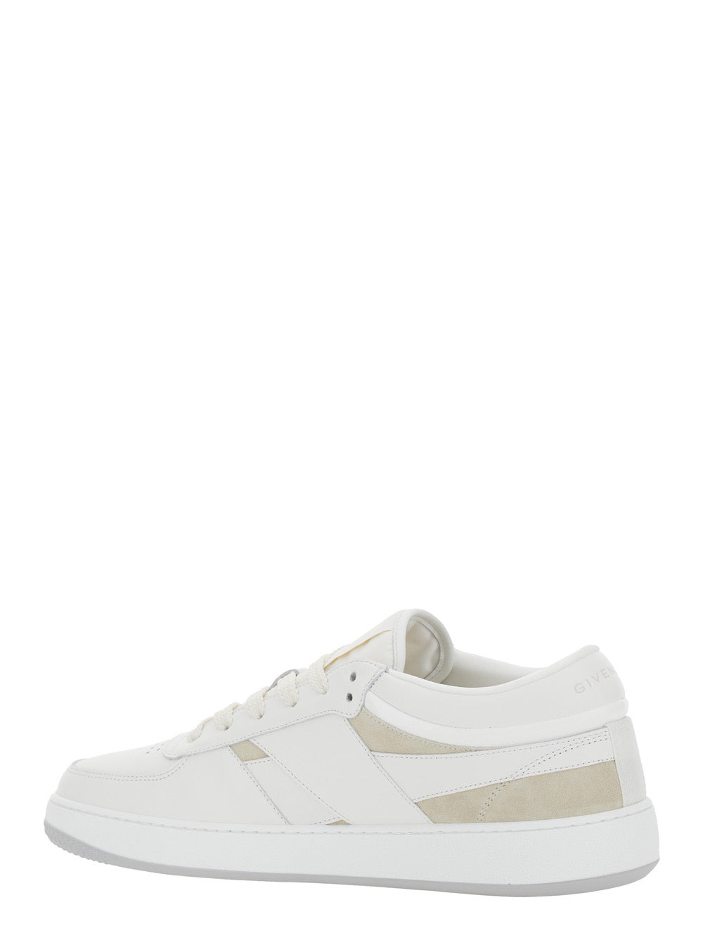 Givenchy Men 'G Move' White Low Top Sneakers With Logo Detail On The Side In Leather Man - 3
