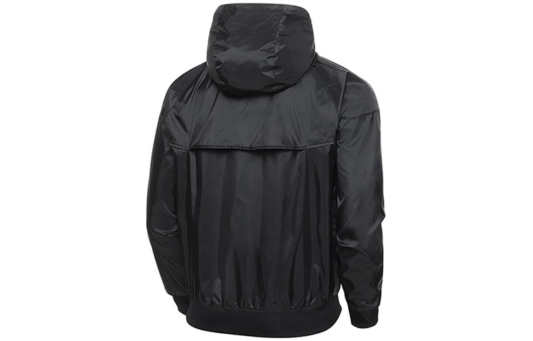 Nike Sports Zipper hooded Windproof Jacket Black DA0001-010 - 2