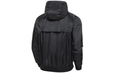 Nike Nike Sports Zipper hooded Windproof Jacket Black DA0001-010 outlook