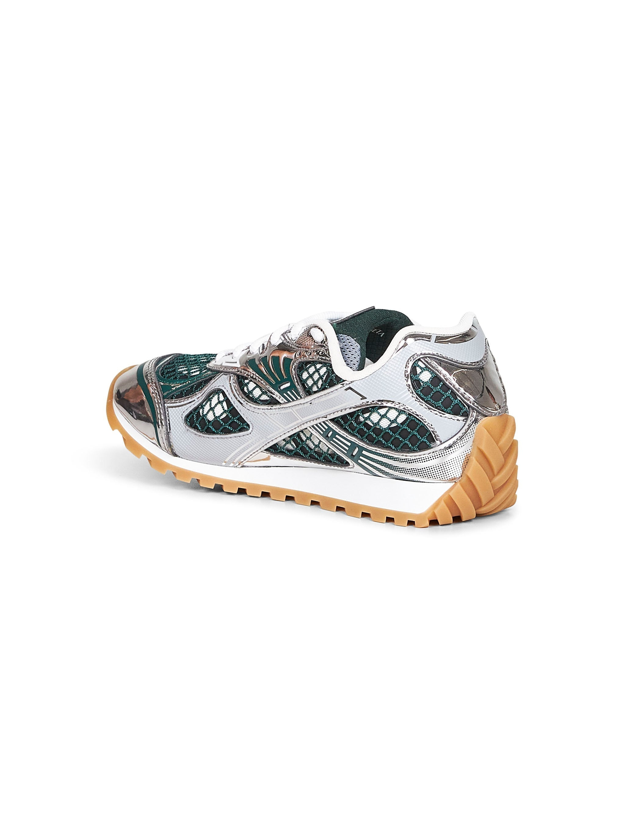 Bottega Veneta Women Technical Fabric And Mesh Orbit Sneakers - 3