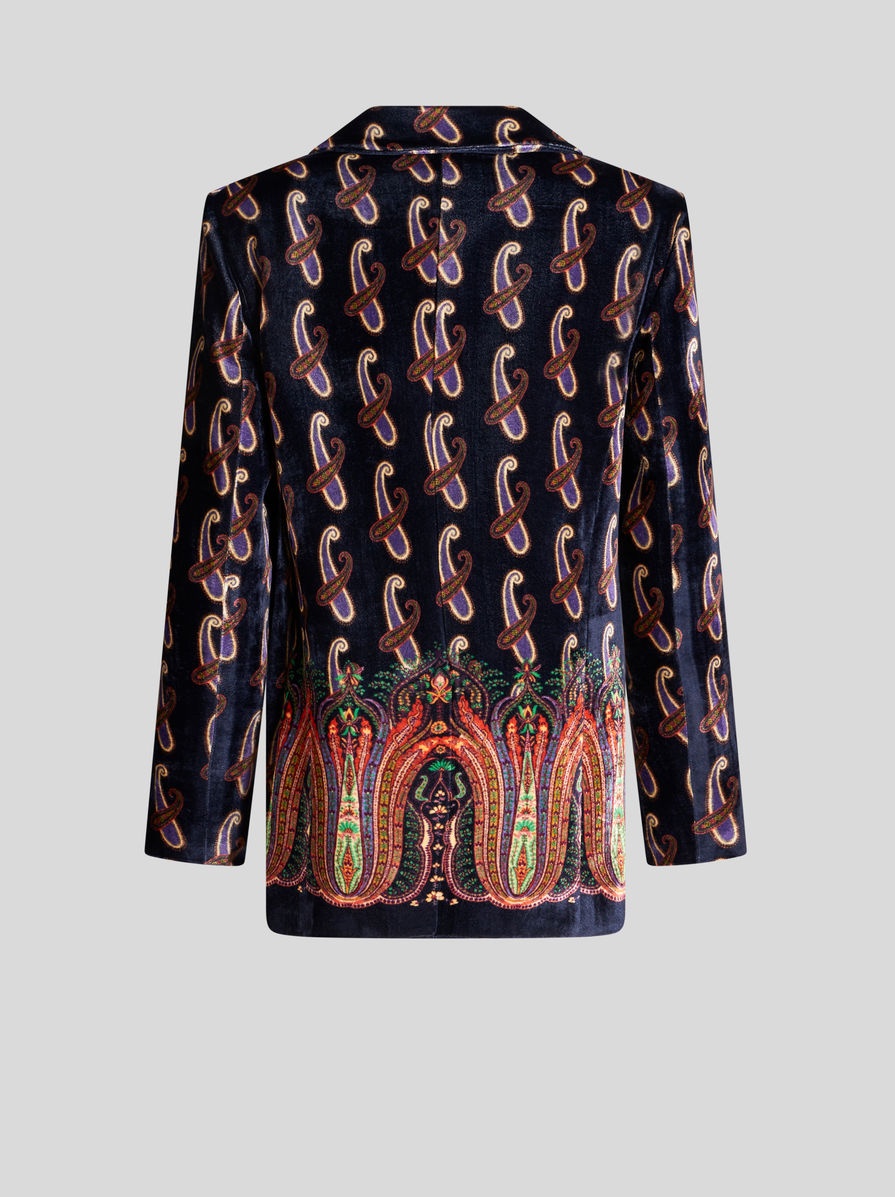 VELVET JACKET WITH PAISLEY - 6