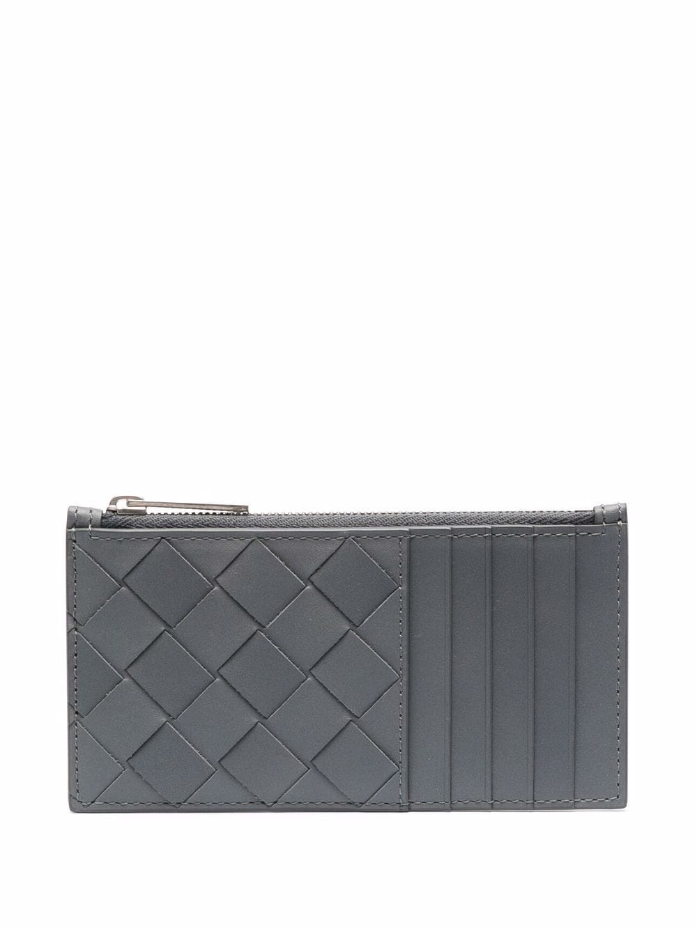 interwoven-design zip-fastening wallet - 1