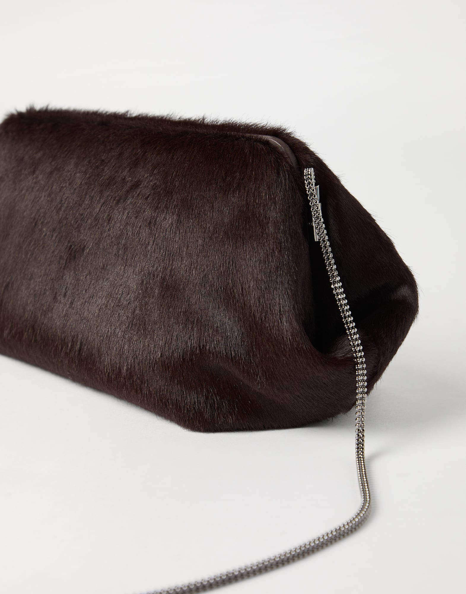 Eclipse bag in calf hair with precious chain - 3