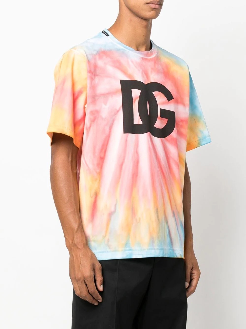 tie-dye logo-print T-shirt - 3