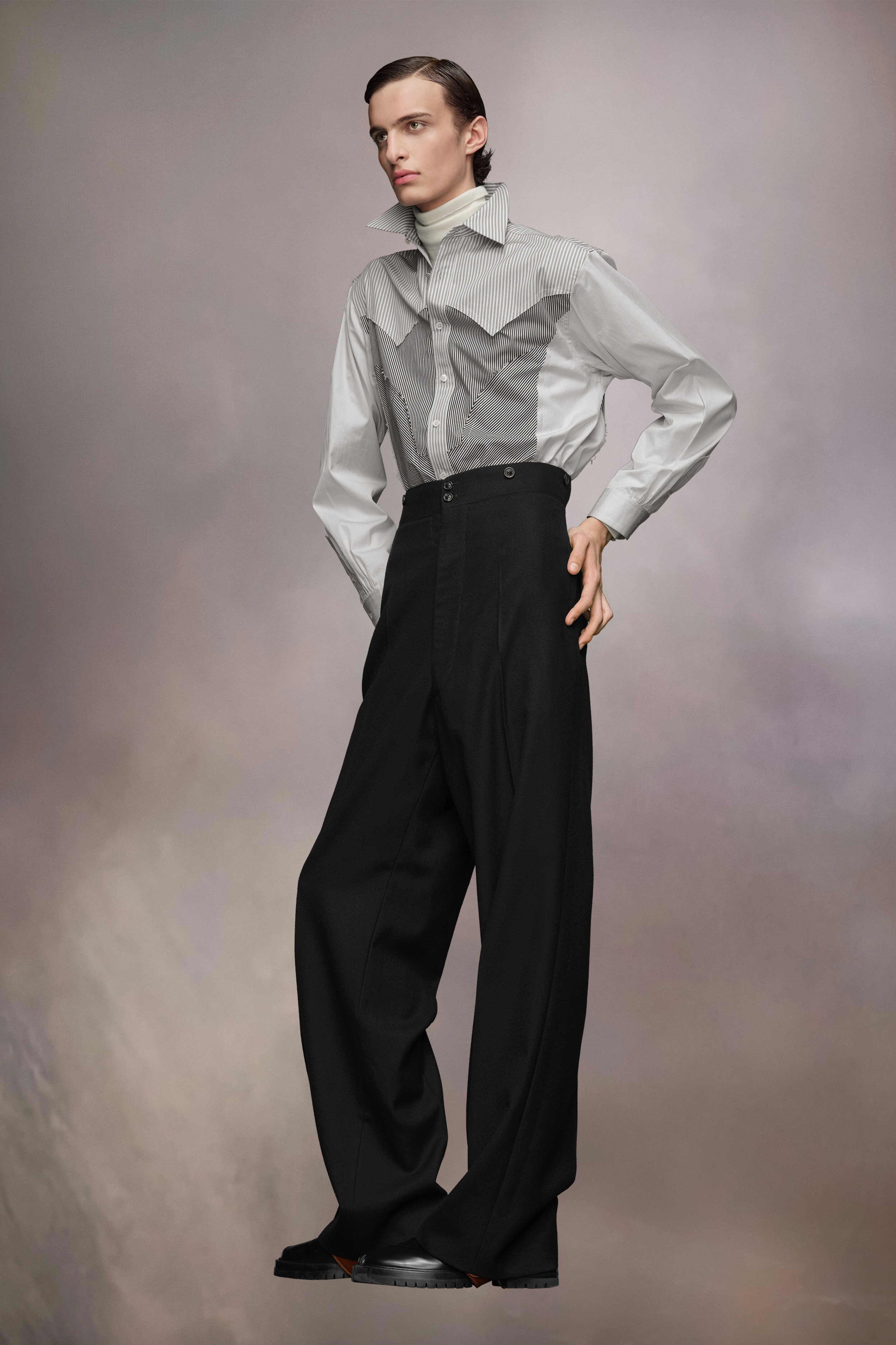 Barathea Wool Trousers - 4