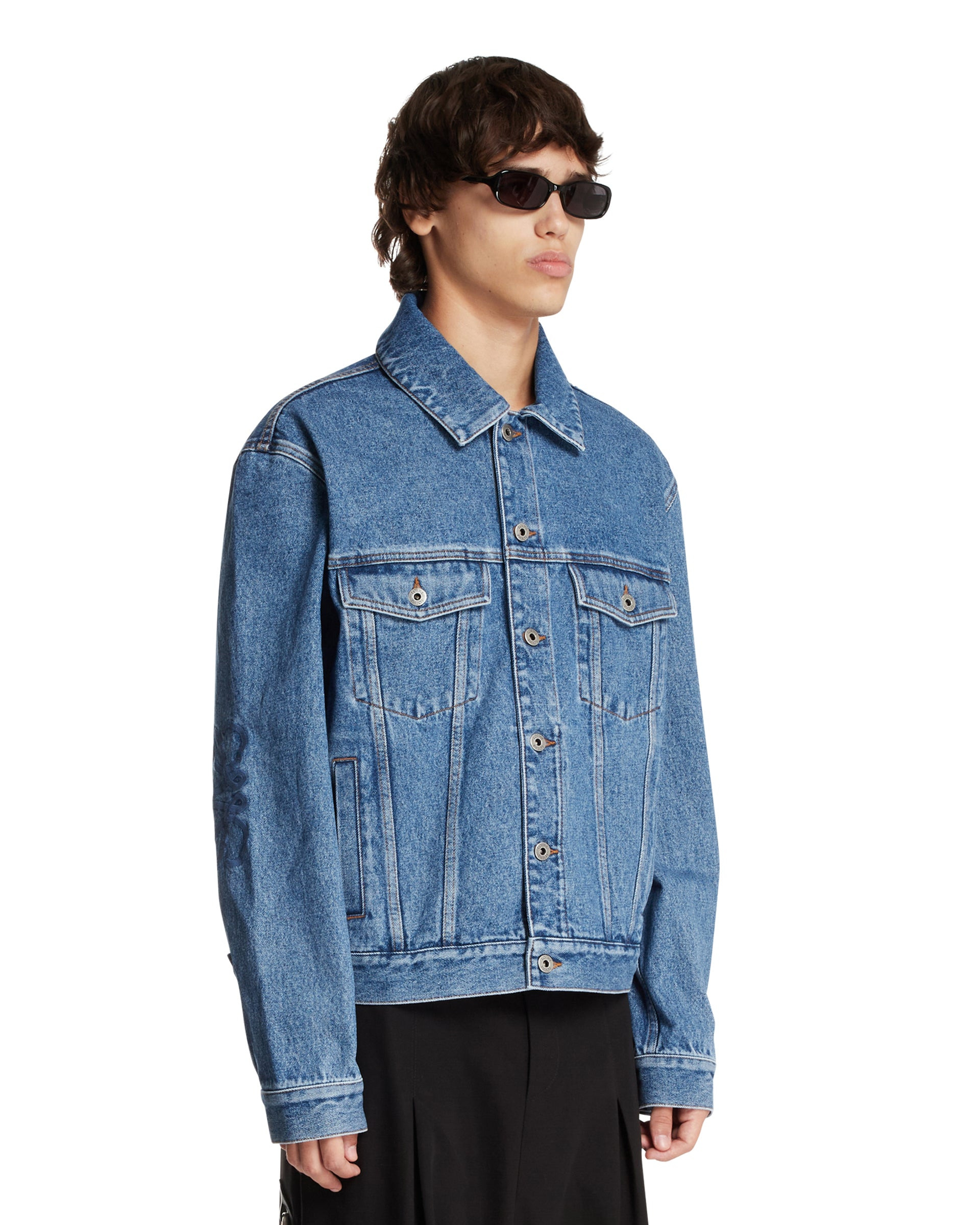 Blue Anagram Denim Jacket - 4