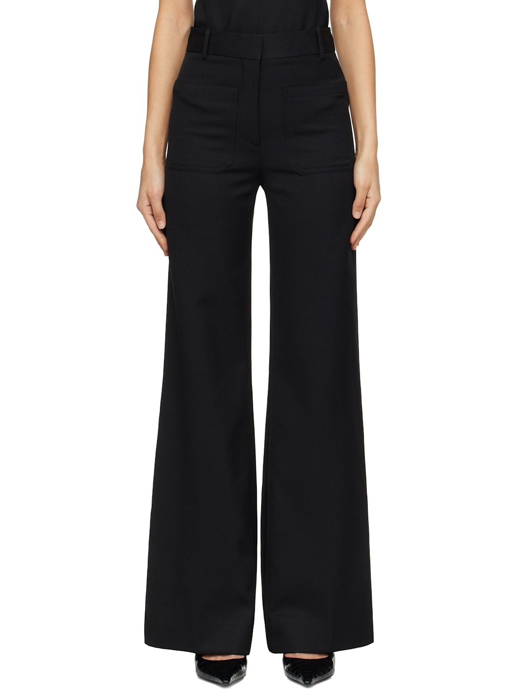 Black Alina Tailored Trousers - 1