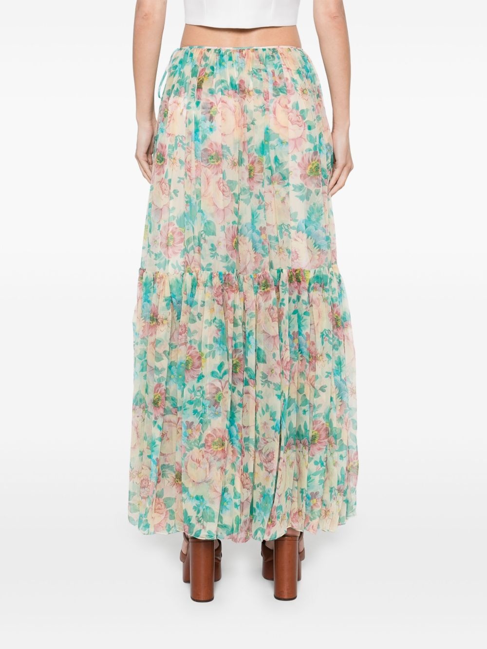 printed maxi skirt - 4
