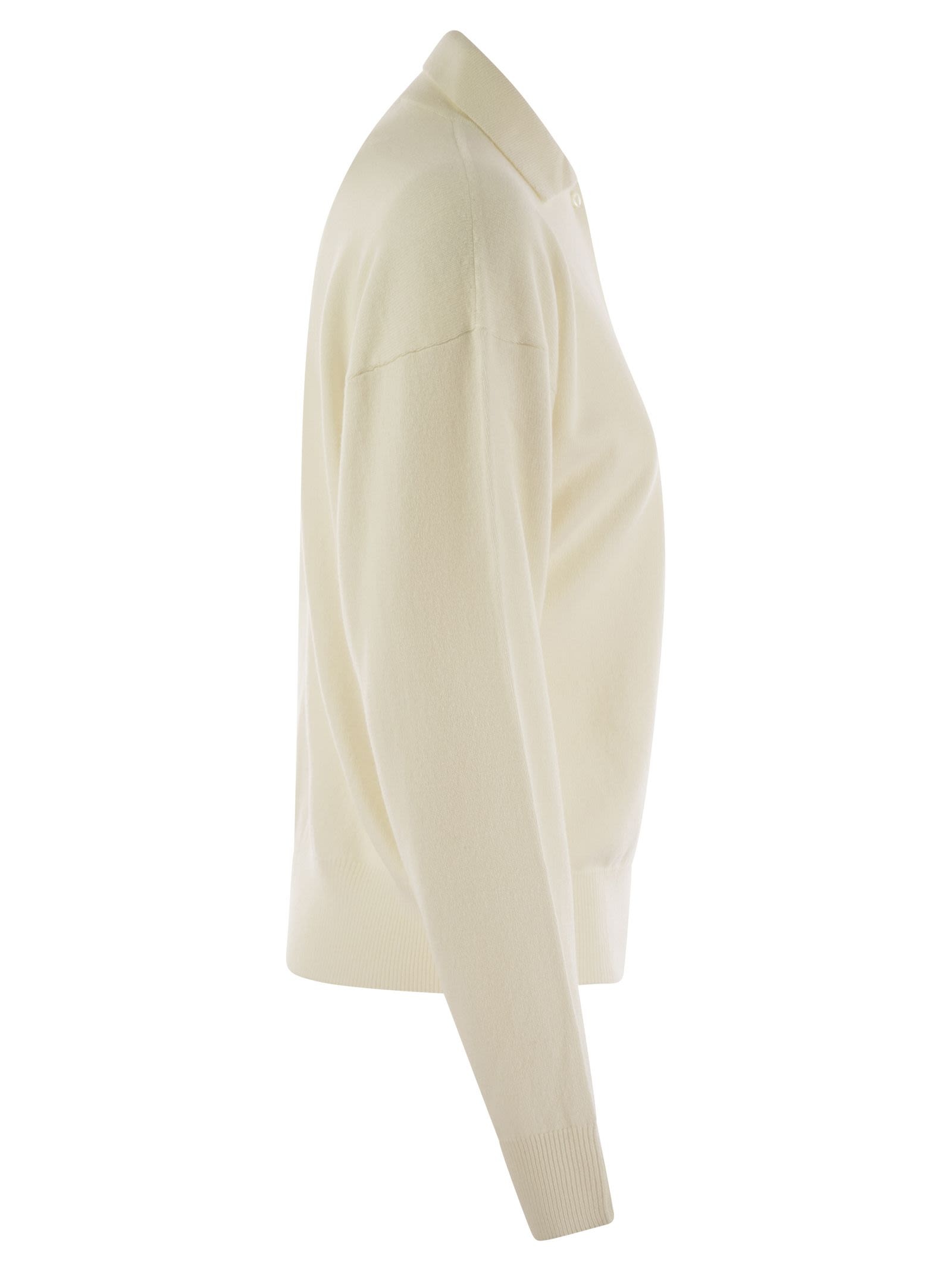 Peserico - Peserico Women Virgin Wool, Silk And Cashmere Tricot Sweater - 3