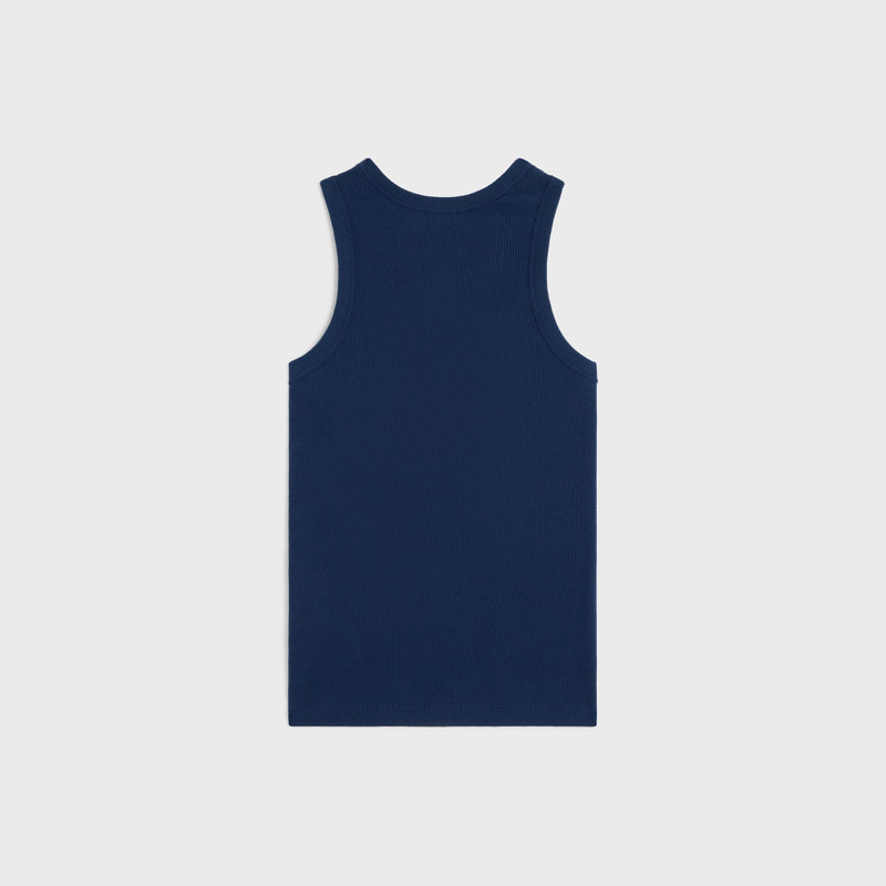 CELINE tank top IN ribbed cotton silk outlook