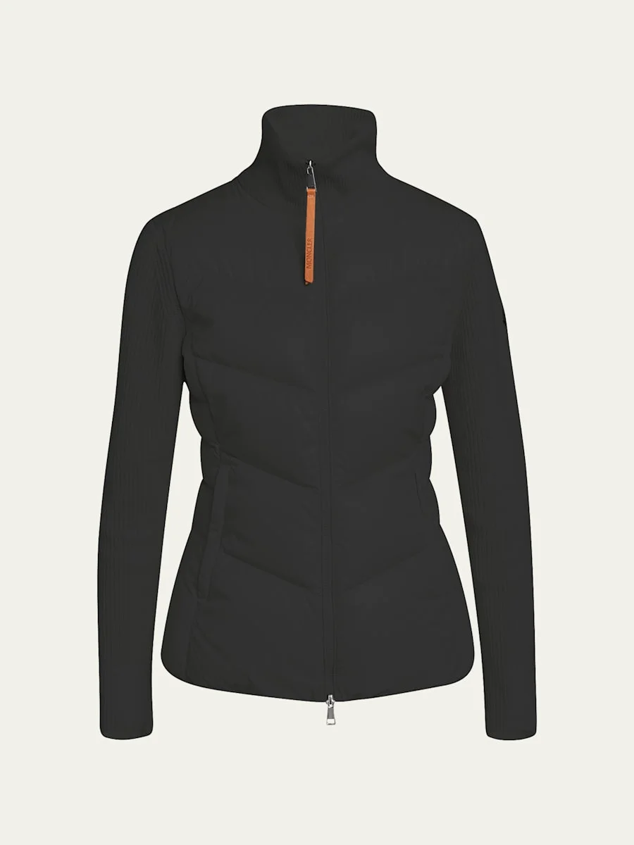 Puffer Knit Cardigan - 1