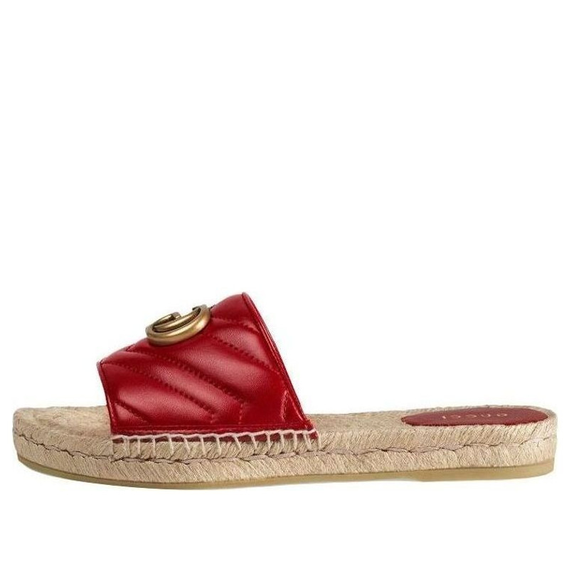 (WMNS) Gucci G Shoe Red 573028-BKO00-6433 - 1