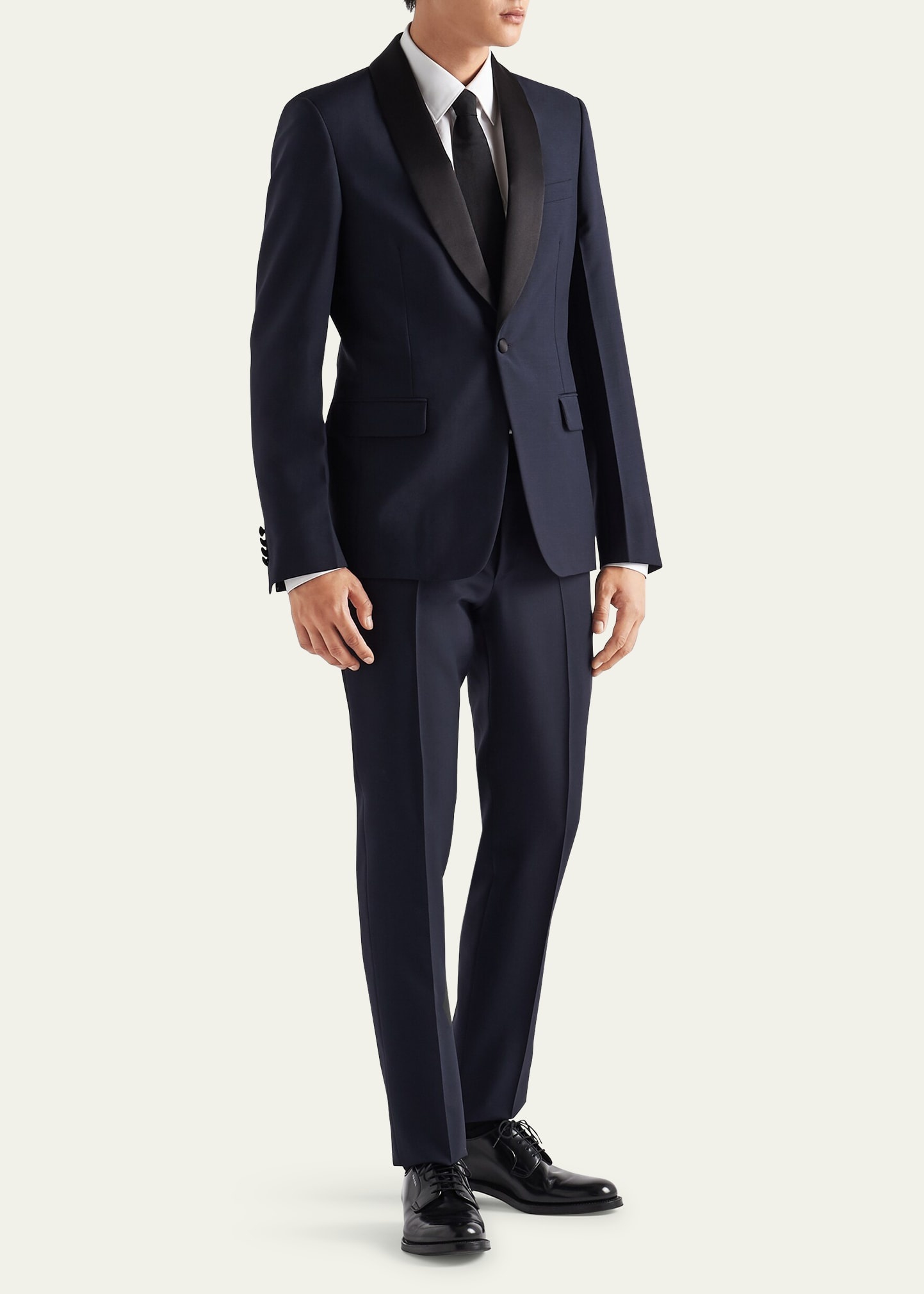 Men's Mohair-Blend Smoking Tuxedo - 2