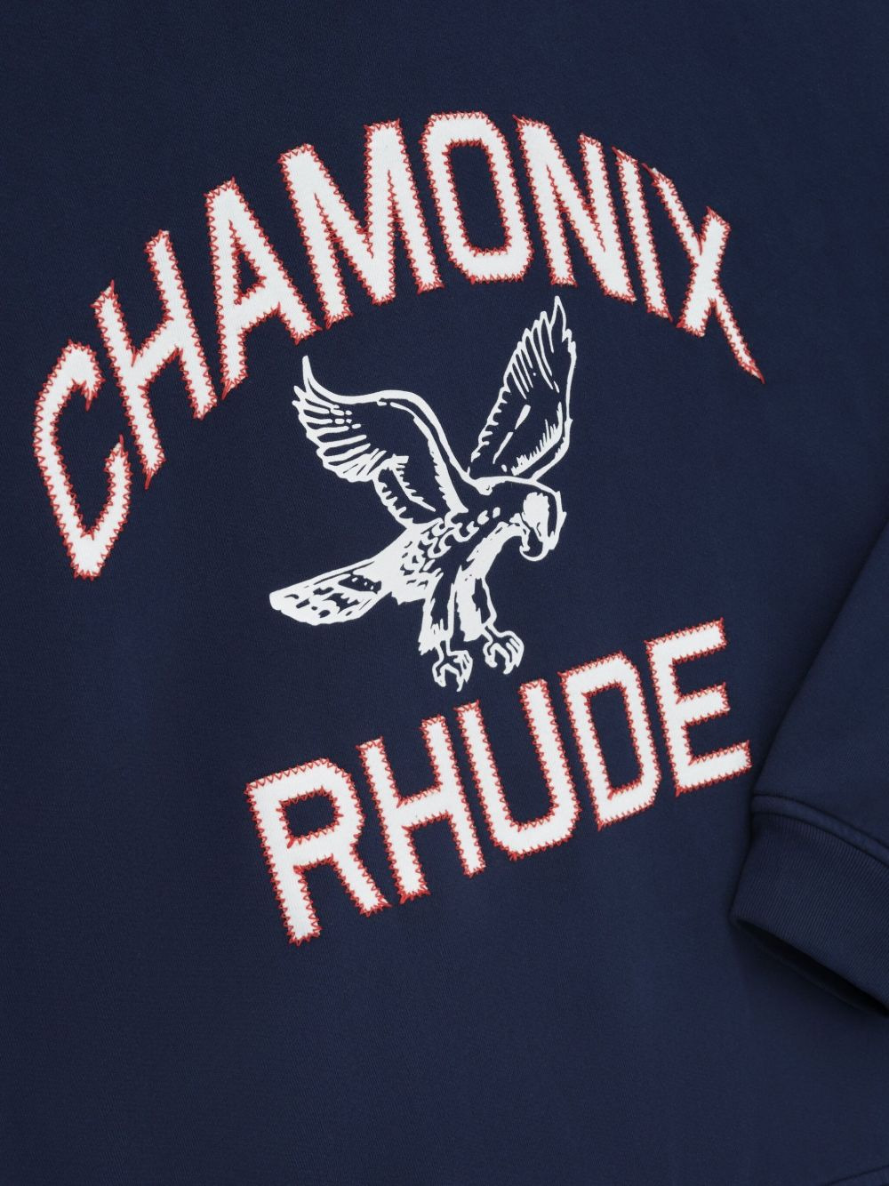 eagle-embroidered crewneck sweater - 4