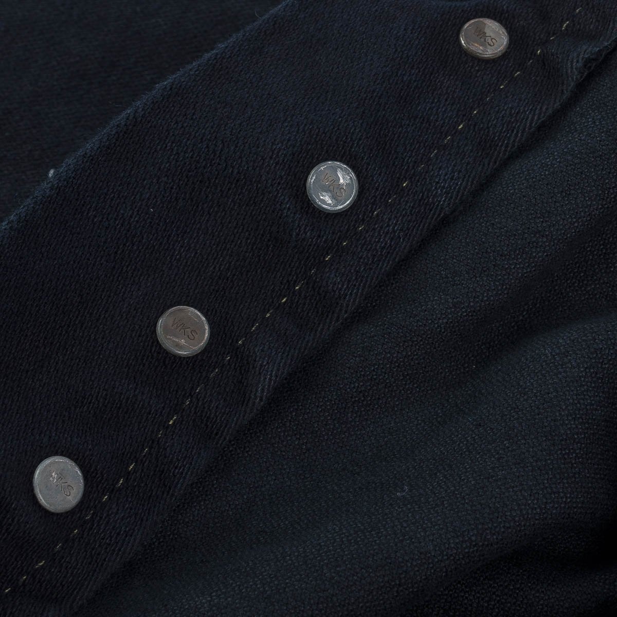 IH-888SBR-14od 14oz Broken Twill Selvedge Denim Medium/High Rise Tapered Cut Jeans - Indigo Overdyed - 13