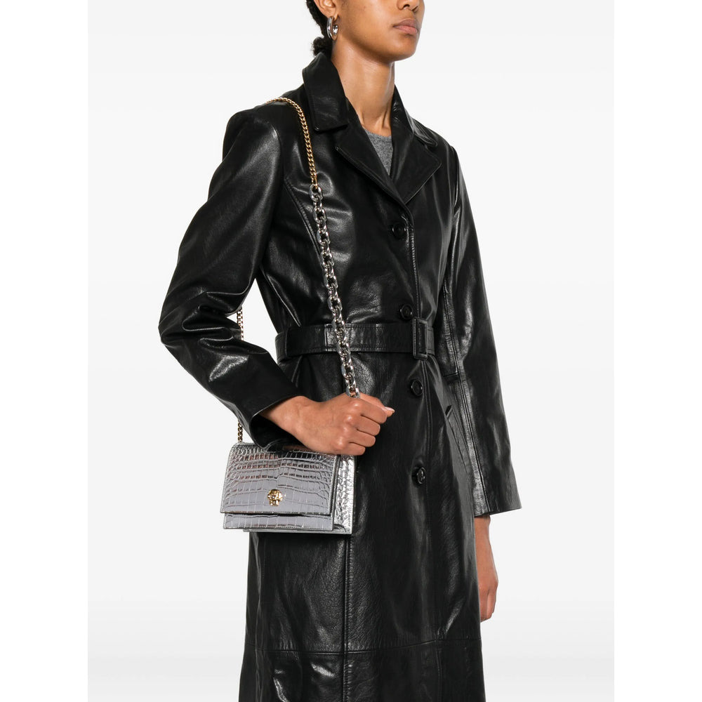 Alexander Mcqueen Silver Satchels & Cross Body Bags Women - 3
