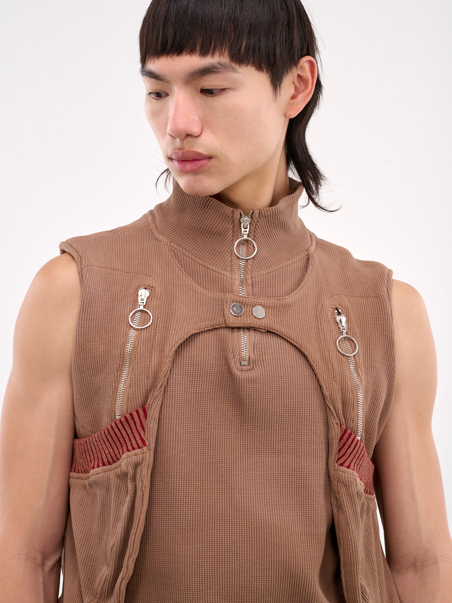 Waffle Jersey Utility Vest - 5