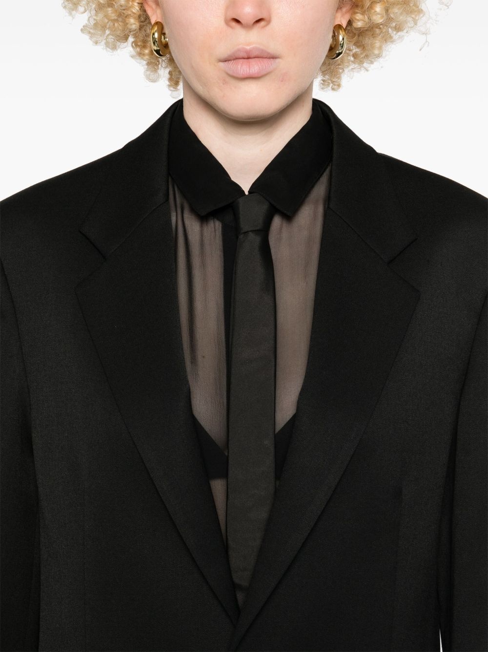 single-breasted blazer - 5