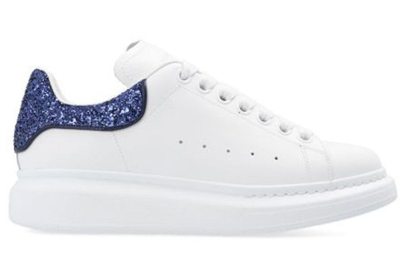 Alexander McQueen (WMNS) Alexander McQueen Oversized Sneaker 'White Navy Glitter' 558945WIA4Y9095 outlook