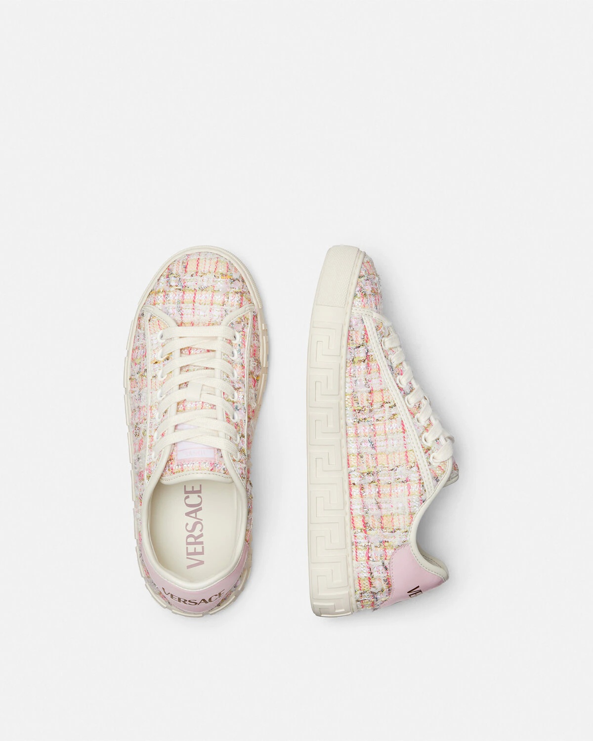 Lurex Tweed Greca Sneakers - 4