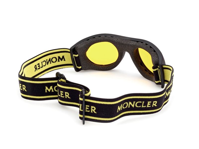 MONCLER Mask Sunglasses Yellow Black - 5