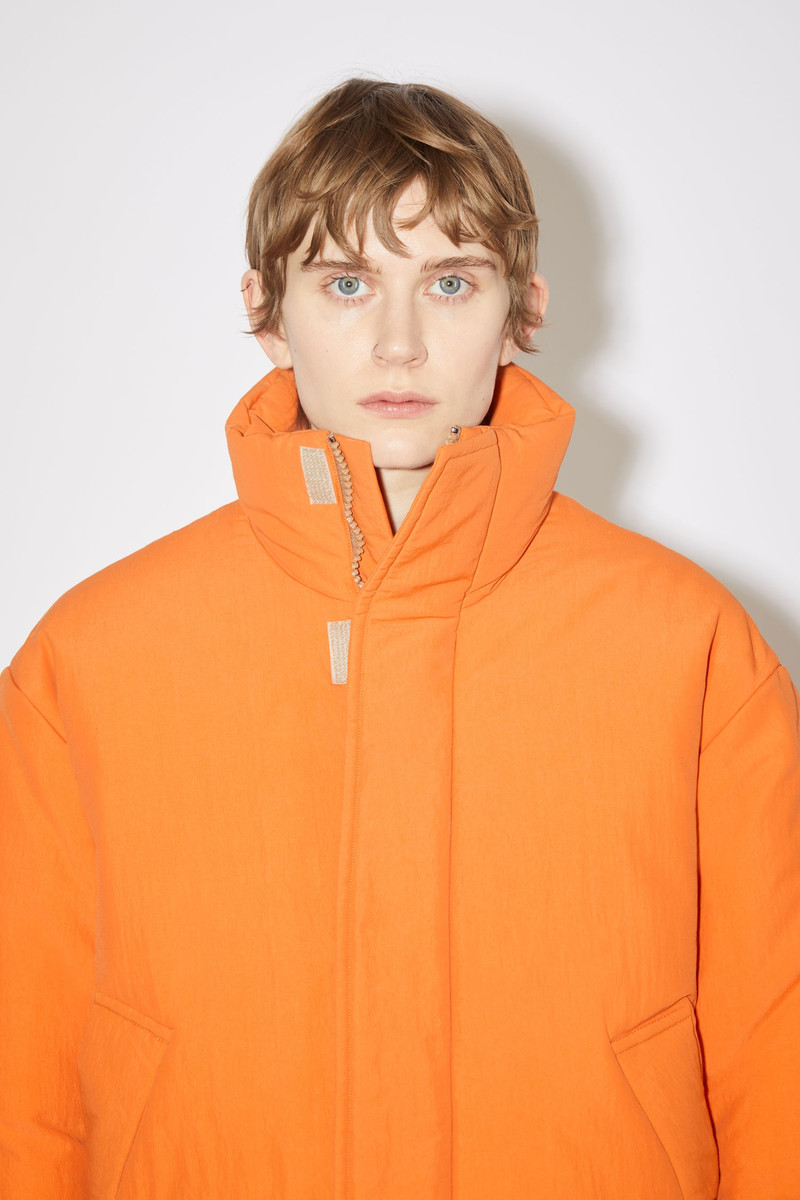 Padded nylon jacket - Pumpkin orange 6